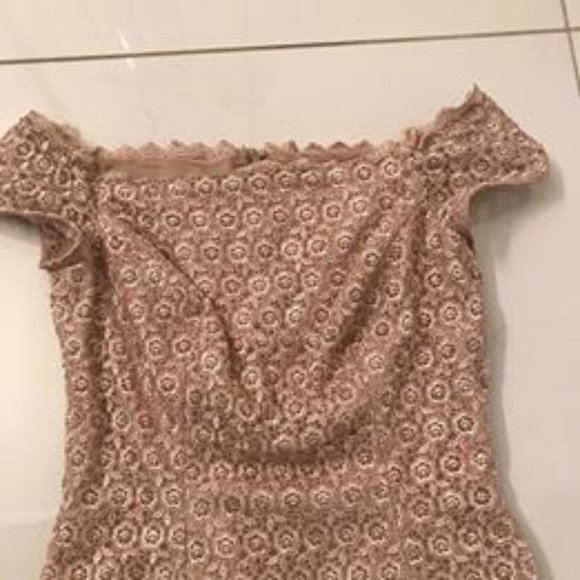 new JS Collections Pink Lacy top size 6 - Picture 3 of 9